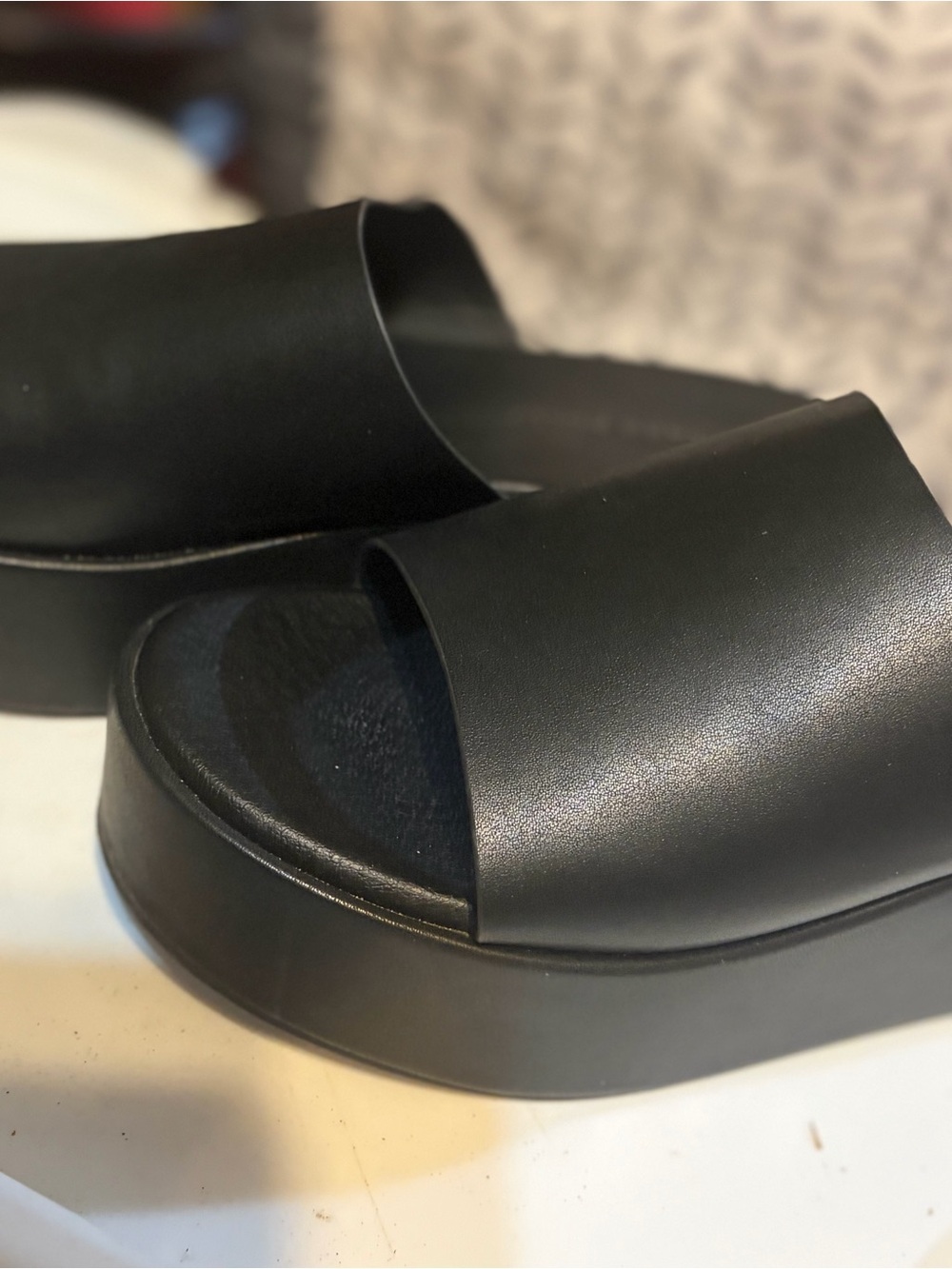 Princess Polly Black Wide-Band Slide Mules - Picture 3 of 3